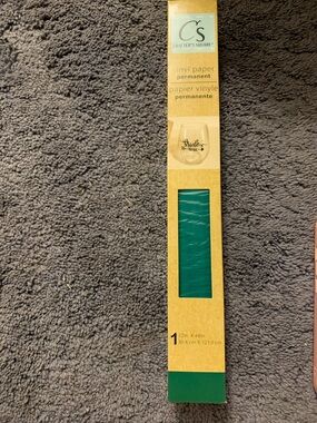 Crafter's Square Green Permanent Vinyl Paper - Deep Green Roll